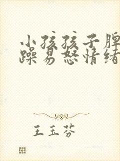 小孩孩子脾气暴躁易怒情绪低落