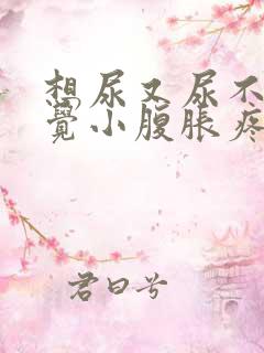 想尿又尿不出感觉小腹胀疼