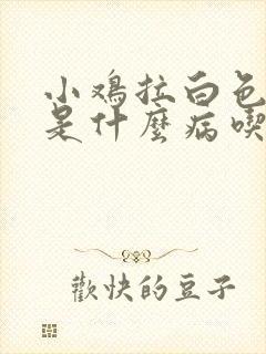 小鸡拉白色稀便是什么病吃什么药