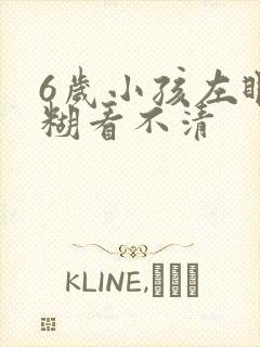 6岁小孩左眼模糊看不清