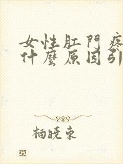 女性肛门疼痛是什么原因引起的