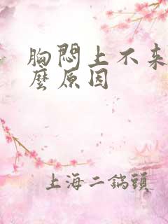 胸闷上不来气什么原因