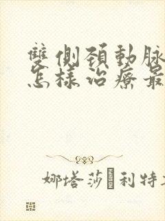 双侧颈动脉斑块怎样治疗最好