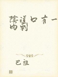 阴道口有一个小肉刺