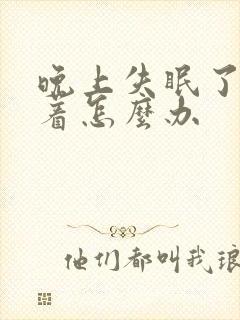 晚上失眠了睡不着怎么办