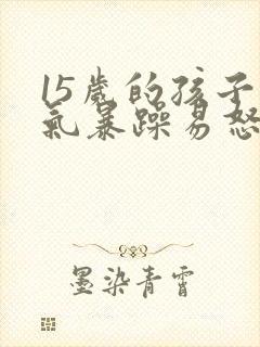 15岁的孩子脾气暴躁易怒