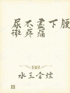 尿不尽下腹部轻微疼痛