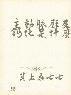 主动脉壁及冠脉钙化是什么意思