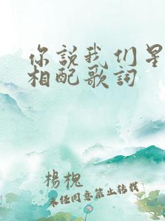 你说我们星座不相配歌词