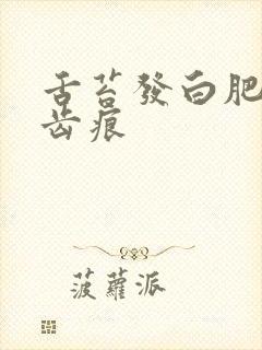 舌苔发白肥腻有齿痕