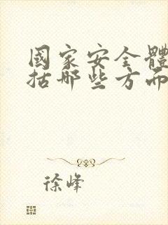 国家安全体系包括哪些方面