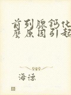 前列腺钙化是什么原因引起的,该怎么治疗