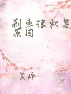 刹车很软是什么原因