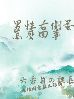 男性右侧蛋蛋疼怎么回事