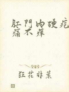 肛门内硬疙瘩不痛不痒