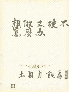 想做又硬不起来怎么办