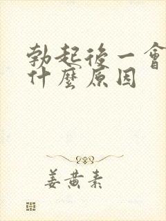 勃起后一会就软什么原因