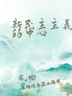 新民主主义革命的中心