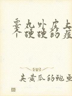 睾丸外皮上长了个硬硬的痘痘