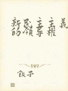 新民主主义革命的领导权