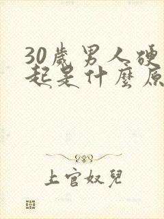 30岁男人硬不起是什么原因