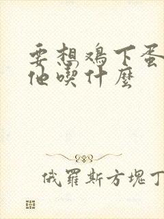 要想鸡下蛋多给他吃什么