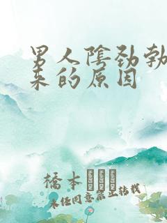 男人阴劲勃不起来的原因