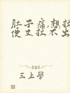 肚子痛,想拉大便又拉不出来是什么原因