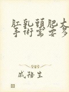 肛乳头肥大微创手术需要多少钱