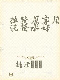 掉发厉害用什么洗发水好