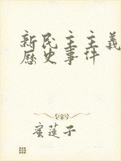 新民主主义时期历史事件