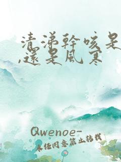 清涕干咳是风热,还是风寒