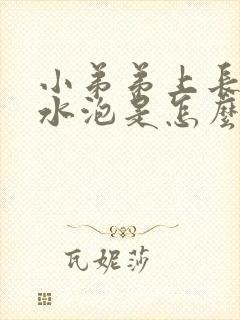 小弟弟上长了个水泡是怎么回事