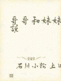 哥哥和妹妹做小说