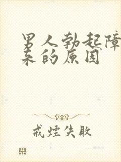 男人勃起障碍起来的原因