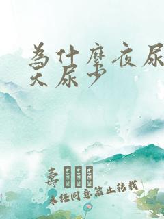 为什么夜尿多白天尿少