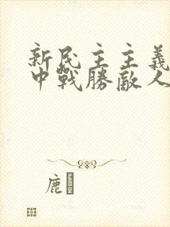 新民主主义革命中战胜敌人的三大法宝是