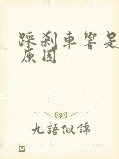 踩刹车响是什么原因