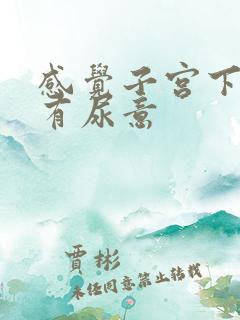 感觉子宫下坠总有尿意