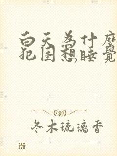 白天为什么老是犯困想睡觉