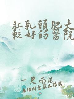 肛乳头肥大治疗较好的医院