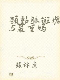 颈动脉斑块厚1.5严重吗