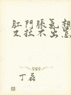 肛门胀气想拉屎又拉不出怎么回事