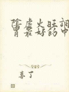 阴虚火旺调理脾胃最好的中成药