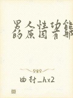 男人性功能不行的原因有那些