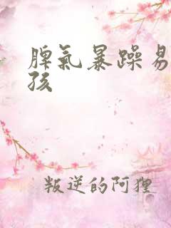 脾气暴躁易怒小孩