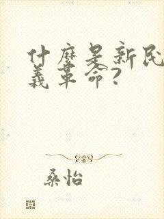 什么是新民主主义革命?