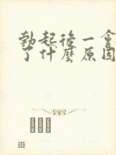 勃起后一会又软了什么原因