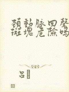 颈动脉回声不均斑块危险吗