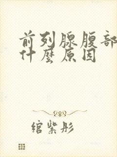 前列腺腹部胀痛什么原因